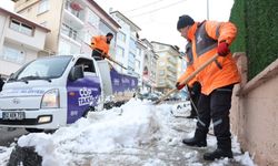 Caddelerde Kar Temizliği Yapılıyor