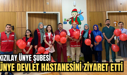 KIZILAY ÜNYE ŞUBESİNDEN, ANLAMLI ZİYARET