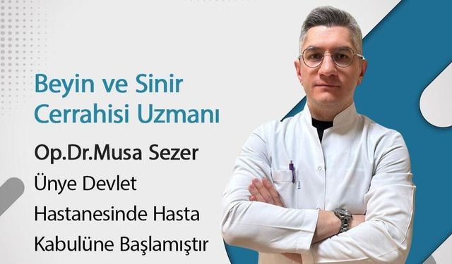 Ünye Devlet Hastanesi Bir Uzman Hekim Daha Kazandı