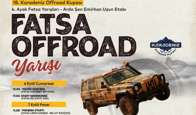 FATSA’DA OFFROAD HEYECANI BAŞLIYOR