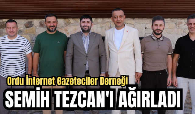 İNTERNET GAZETECİLER DERNEĞİ, SEMİH TEZCAN'I AĞIRLADI