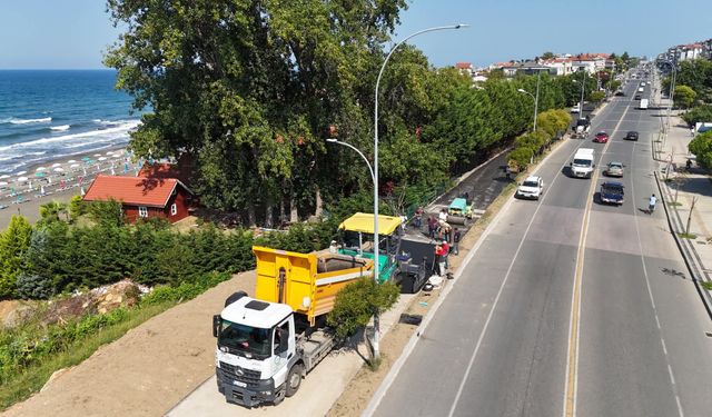 ÜNYE BİSİKLET YOLUNDA SONA GELİNİYOR