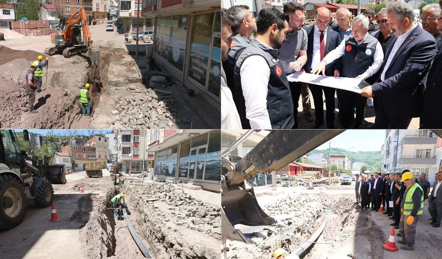 AYBASTI İLÇE MERKEZİNİN ALT YAPISI YENİLENİYOR