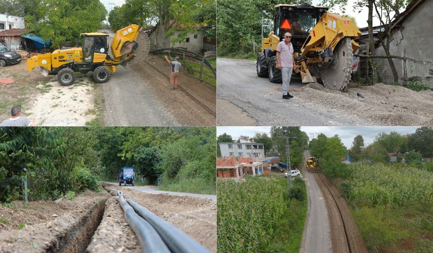 ÜNYE'DE DÖRT MAHALLE İÇME SUYU HATLARINA KAVUŞUYOR