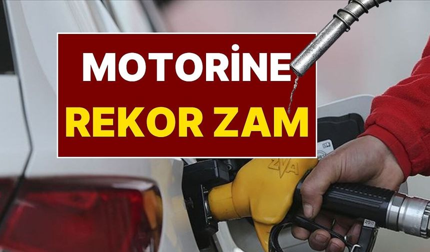MOTORİNE YENİ BİR ZAM DAHA