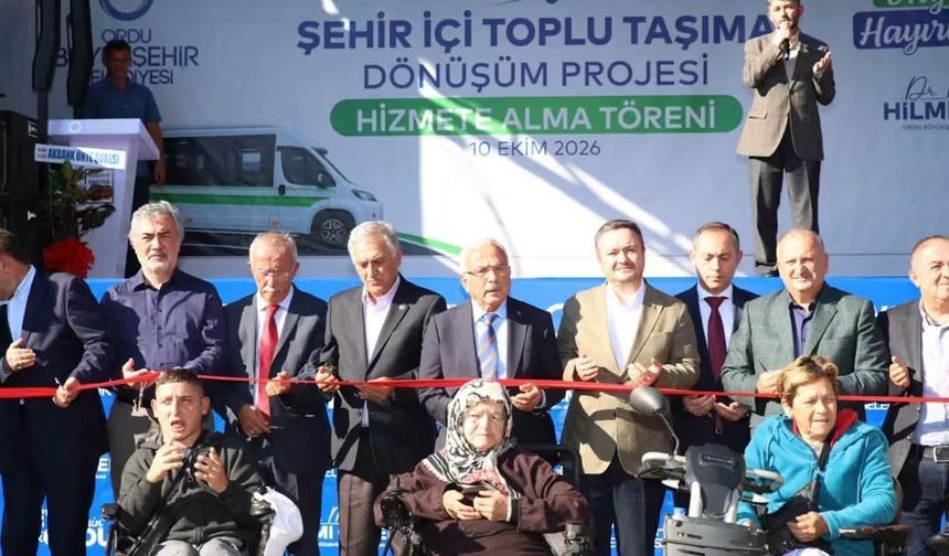 ÜNYE’DE TOPLU TAŞIMA SİSTEMİ BAŞLADI